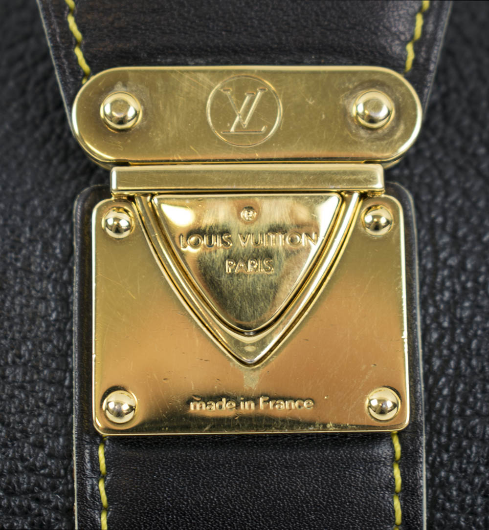 Lot - Black Suhali Goat Leather Louis Vuitton 'Lockit