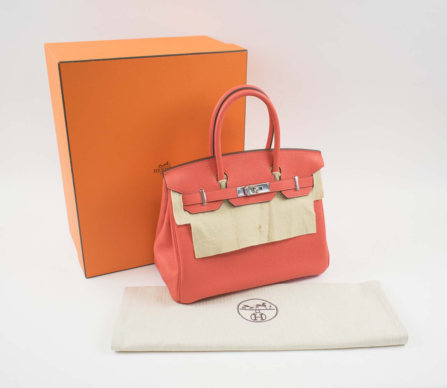 Sold at Auction: Hermes Birkin Handbag Rose Jaipur Togo With Gold Hardware  30 Pink