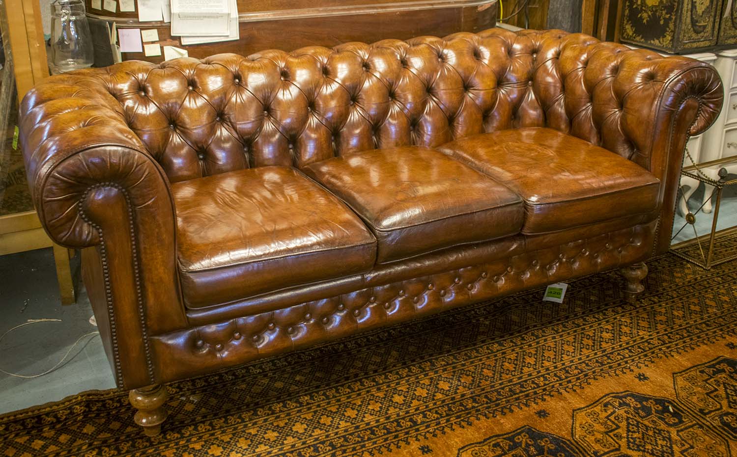 chesterfield sofa leather original