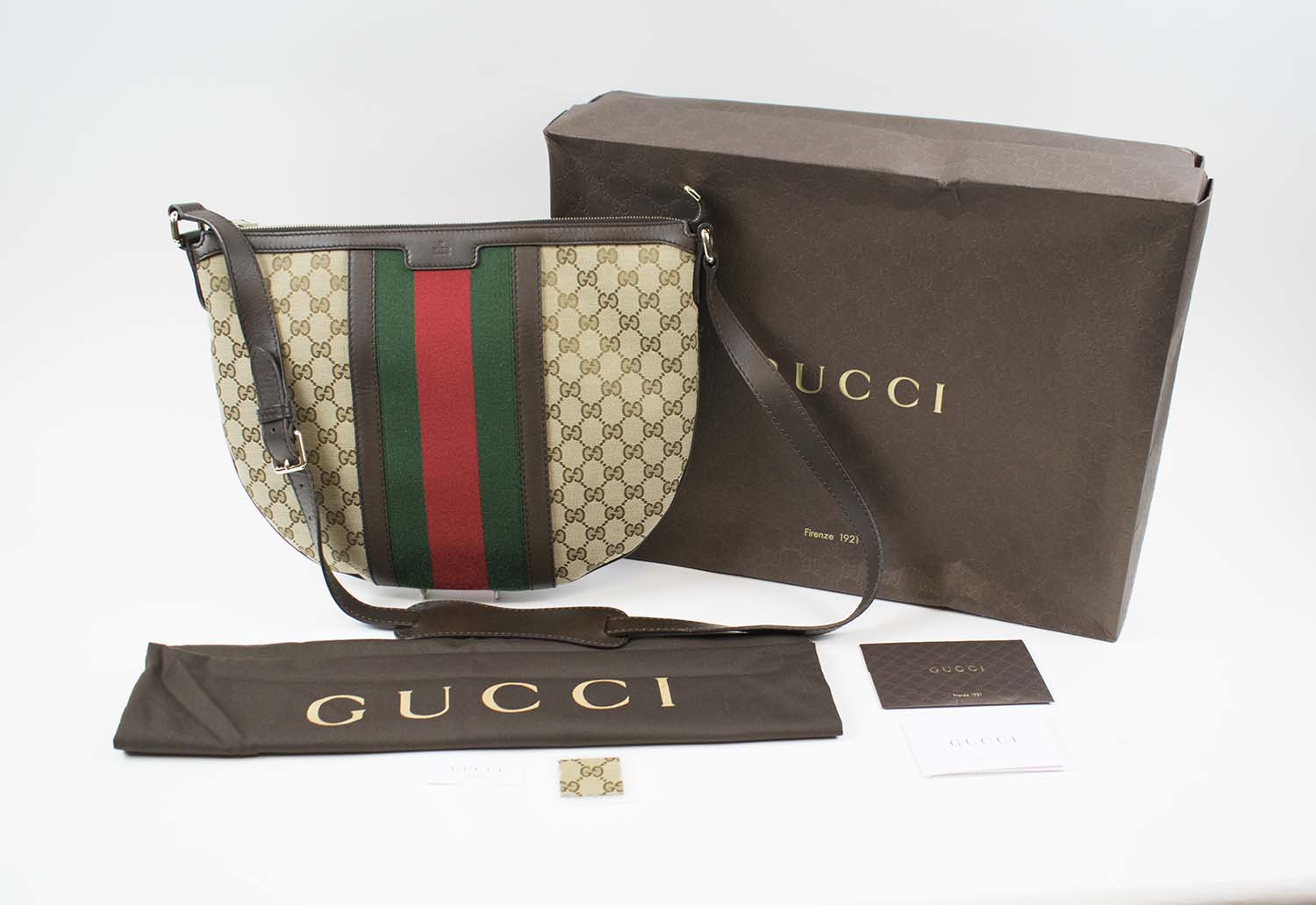 Gucci Vintage Web GG Canvas Crossbody Bag - Gucci
