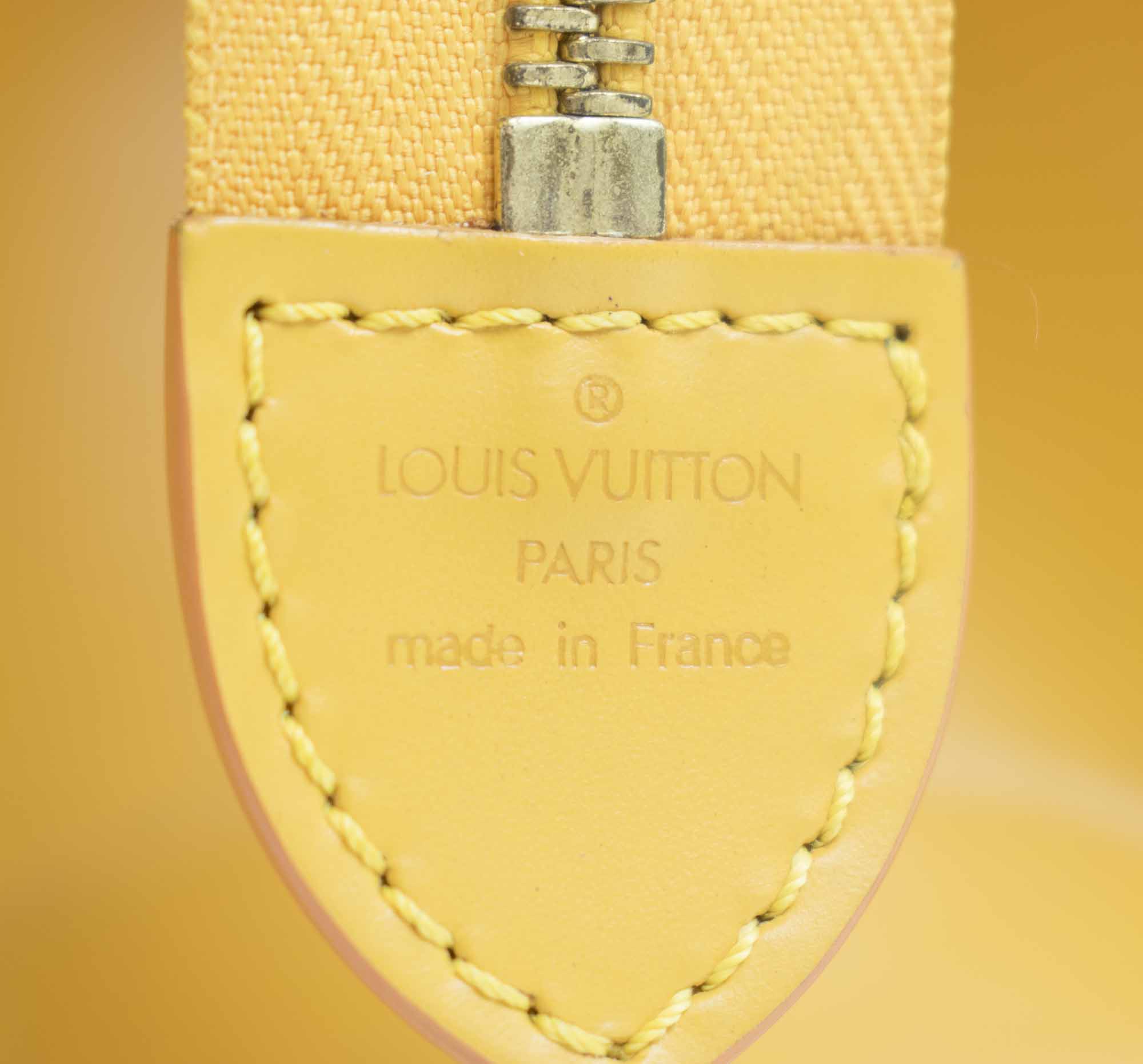 Louis Vuitton Suflo Hand-carrying cylinder type Hand Bag Epi Tassili Yellow