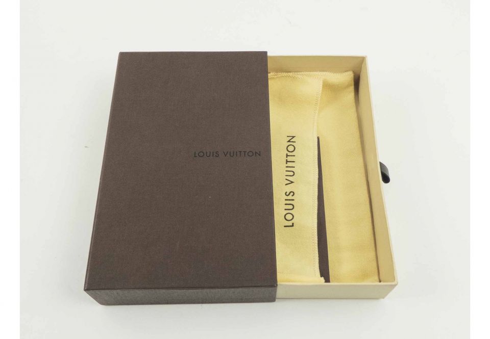 Two Vintage Louis Vuitton Gift Boxes One Interior Storage Dust Pouch Wallet
