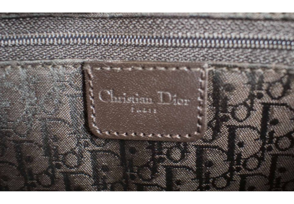 CHRISTIAN DIOR STREET CHIC COLUMBUS BAG, brown leather with brown ...