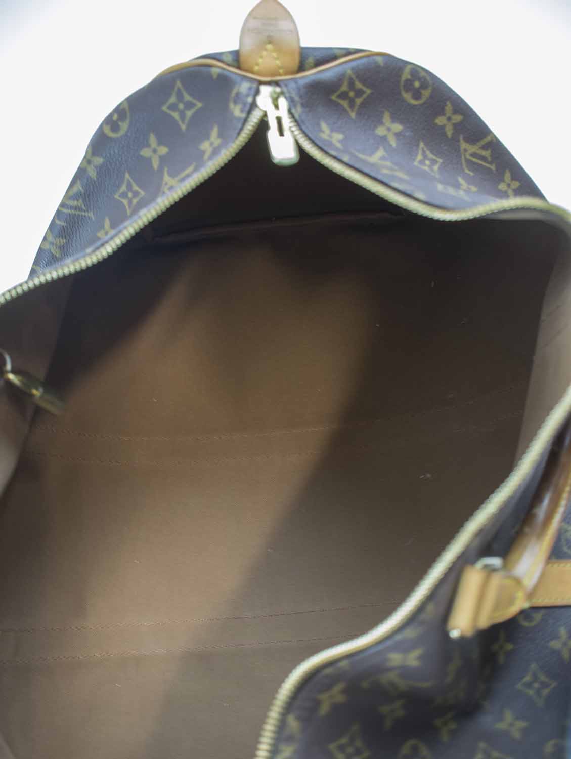 Louis Vuitton Keepall limited edition travel bag 50 epi beach shoulder  strap, new condition! White Leather Cloth ref.237173 - Joli Closet