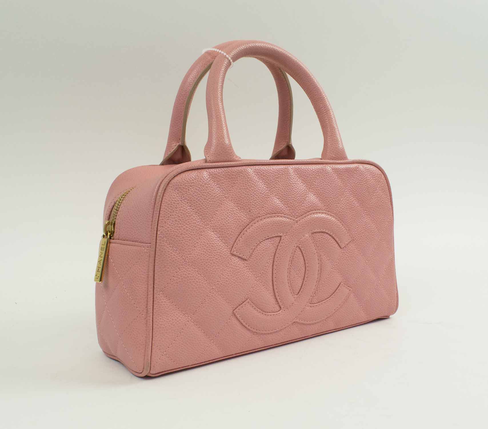 Chanel Deauville Bowling Pink Cloth ref197105  Joli Closet