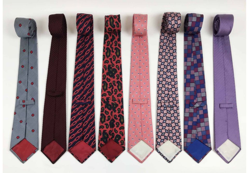 TURNBULL & ASSER TIES, a collection of eight patterned silk ties. (8)