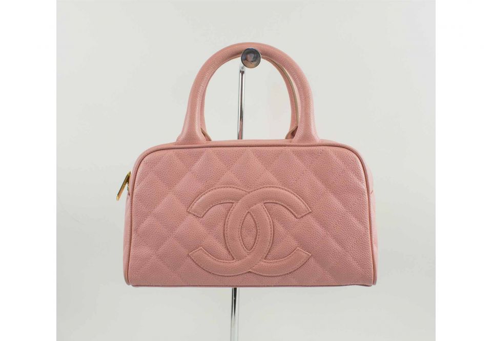 HautePinkPretty - Chanel Bicolor Bowling Bag