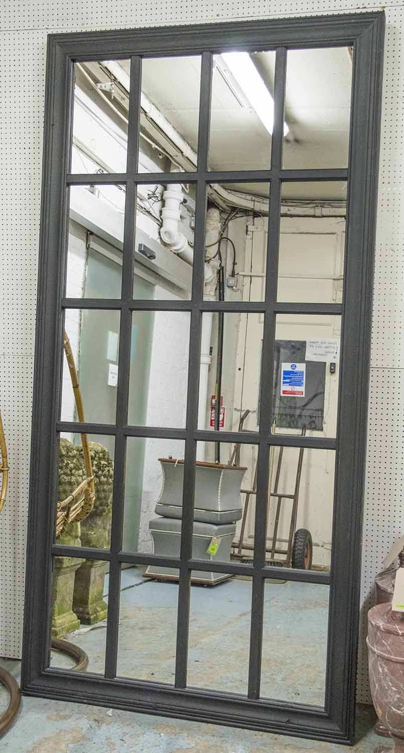 WINDOW PANE MIRROR, rectangular window style multi pane mirror in a