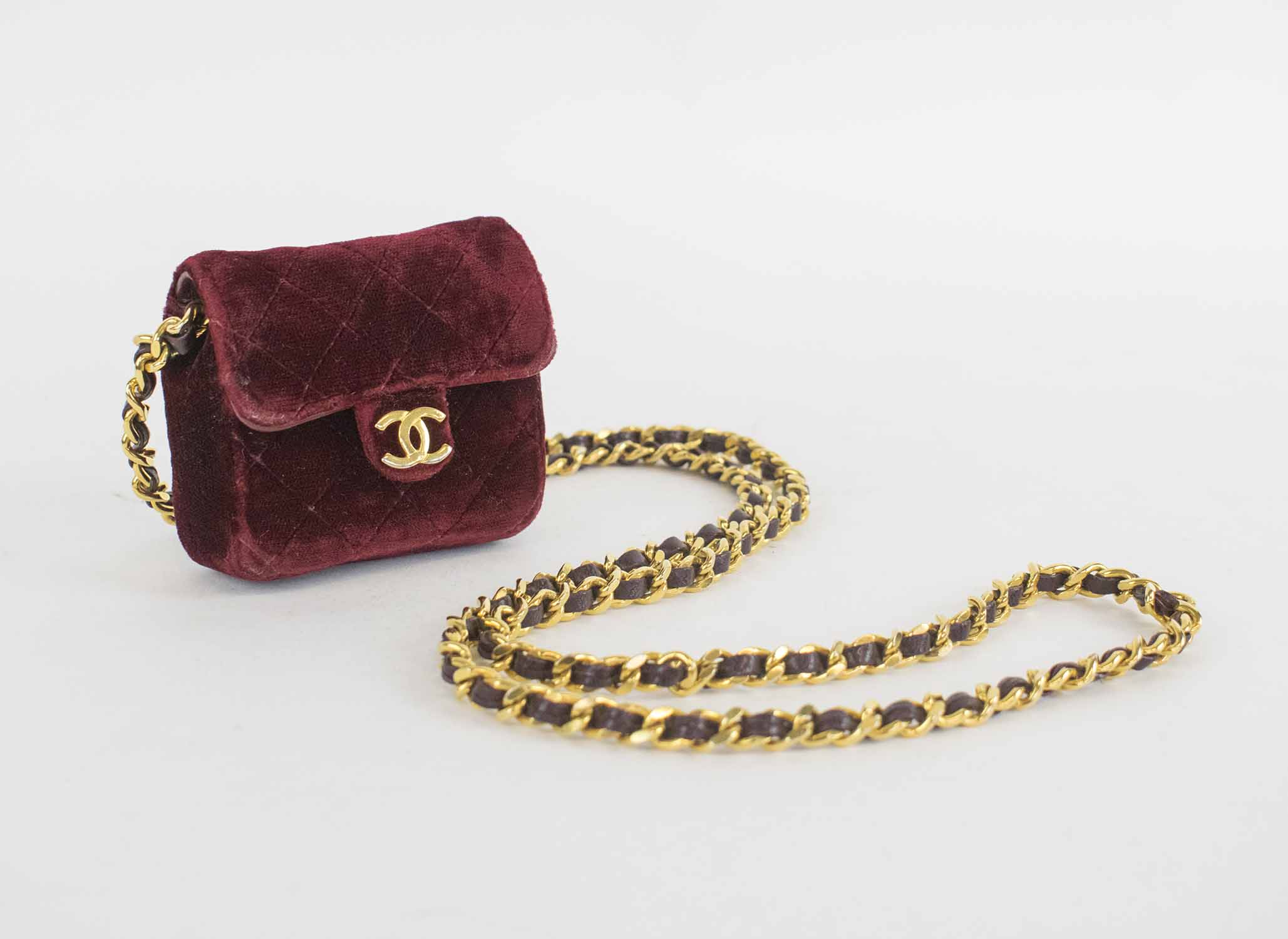 Sold at Auction: Chanel Red Top Handle Mini Kelly Bag