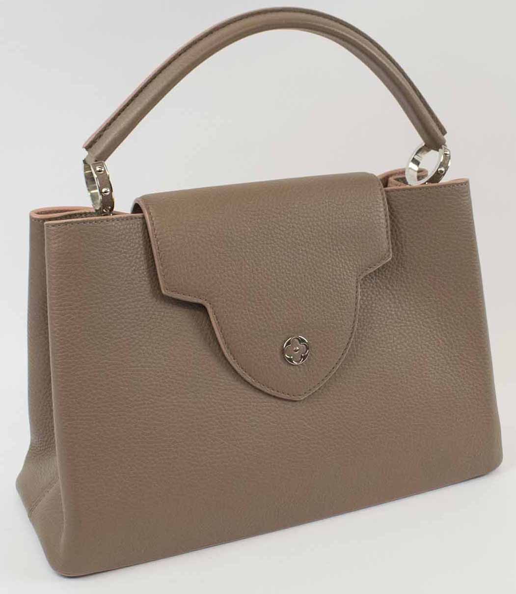 Louis Vuitton Capucines GM Top Handle Bag Black Leather For Sale