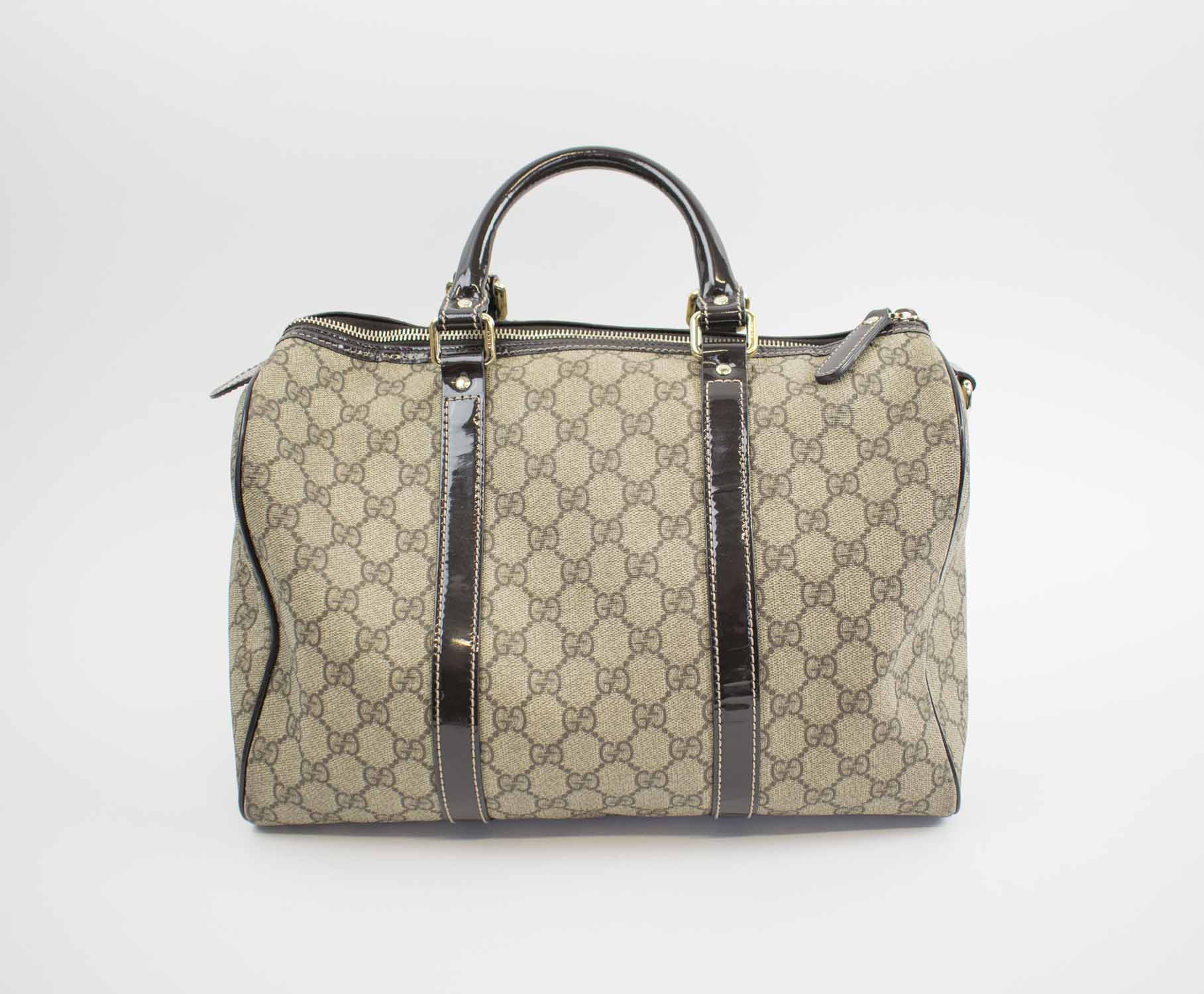 Gucci Joy Boston Bag GG Coated Canvas